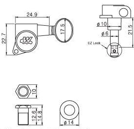 Wilkinson Machine Head (Oval Button)