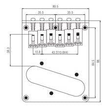 Six Saddle Tele® Bridge