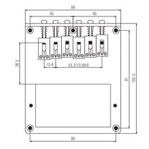 Six Saddle Tele® Humbucker Bridge