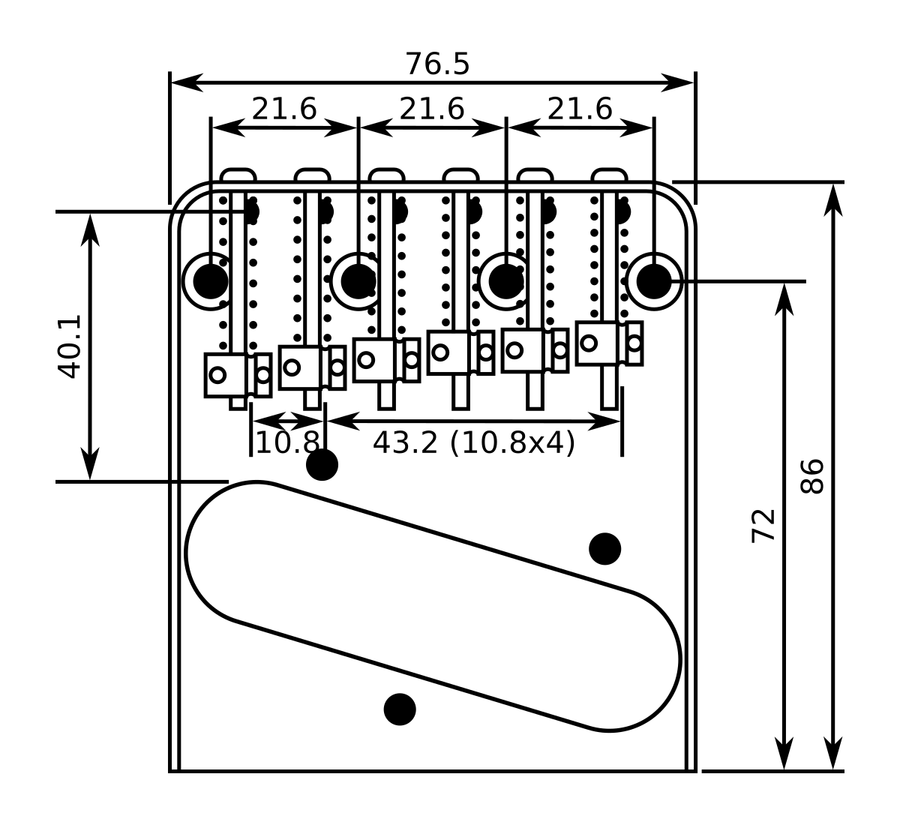 Six Saddle Tele® Bridge